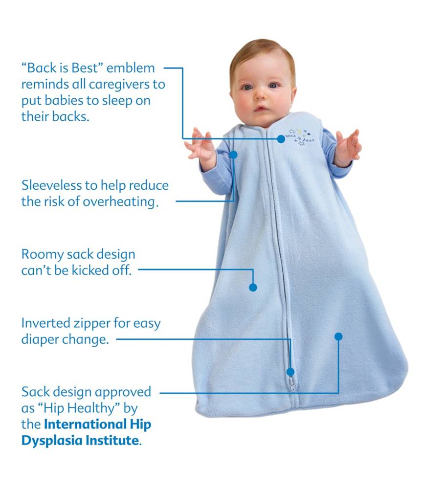 Baby sack sleepers Get the sleep you've been dreaming of. You'll both sleep better, longer, and dreamier with our sleep accessories, from sleeping bags to swaddlers.